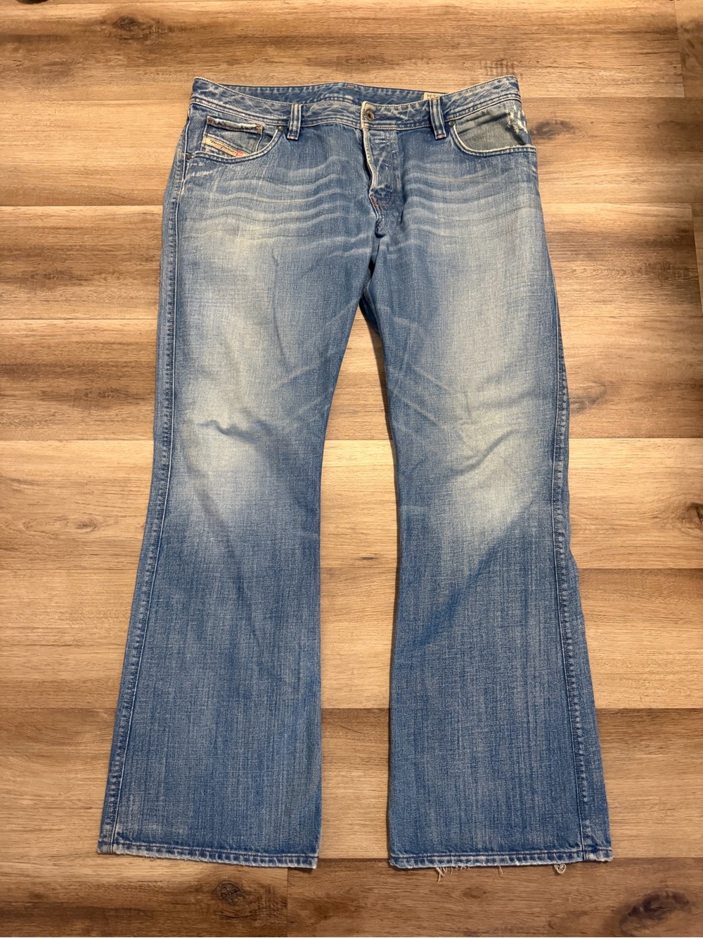 Diesel ZAF 796 Jeans Mens 36x32 Vintage 2004 Y2K Grunge Bootcut Made in Italy
